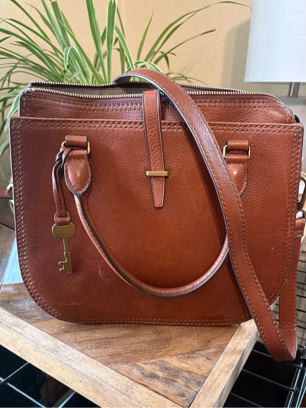 Fossil Ryder Leather Satchel OBO